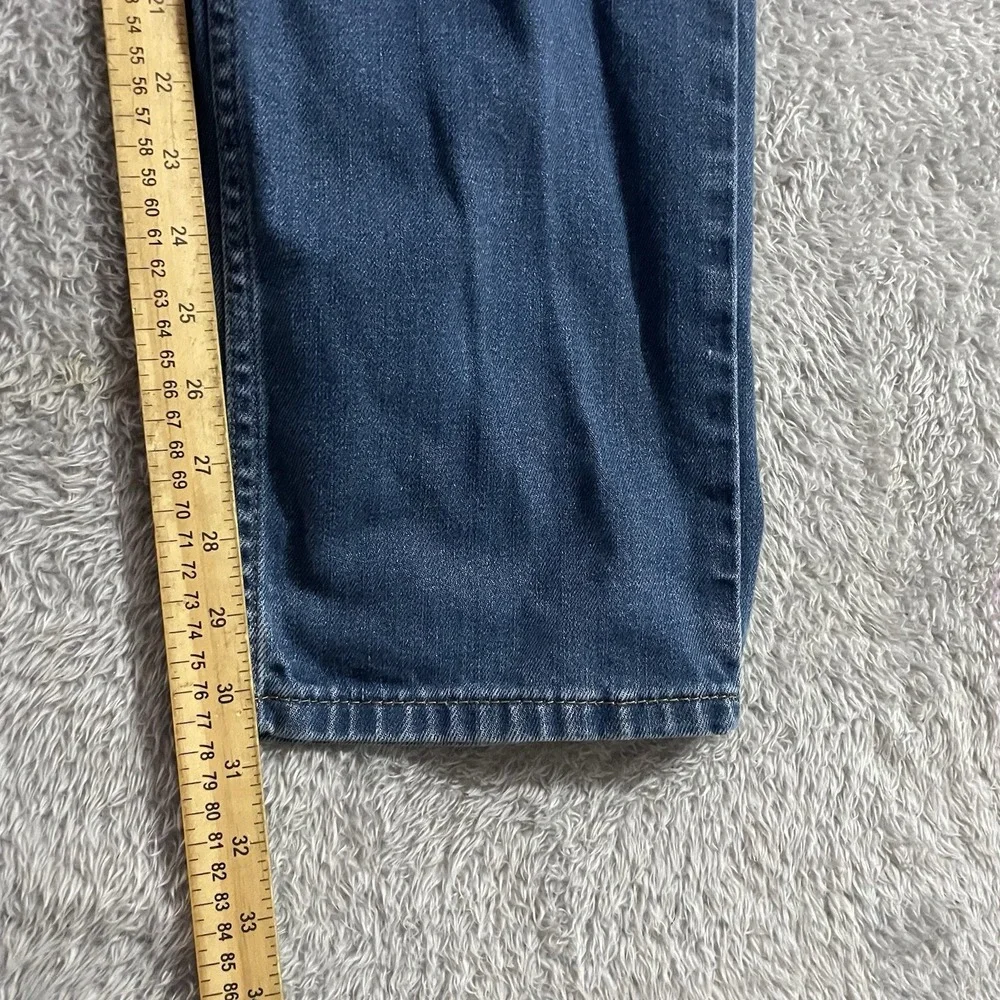 Levi's‎ 514 Jeans Mens Size 36x34 Straight Leg Medium Wash Whiskered Blue Denim
